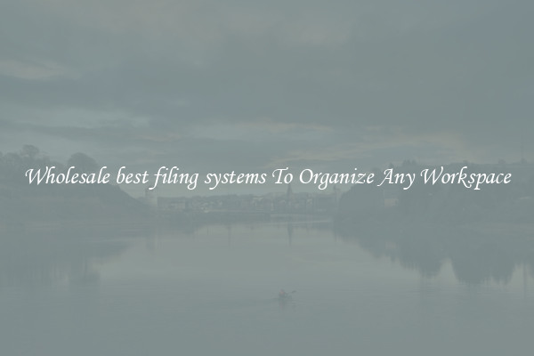 Wholesale best filing systems To Organize Any Workspace