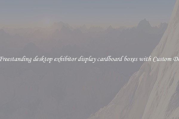 Buy Freestanding desktop exhibitor display cardboard boxes with Custom Designs