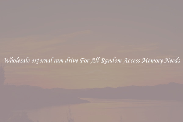 Wholesale external ram drive For All Random Access Memory Needs