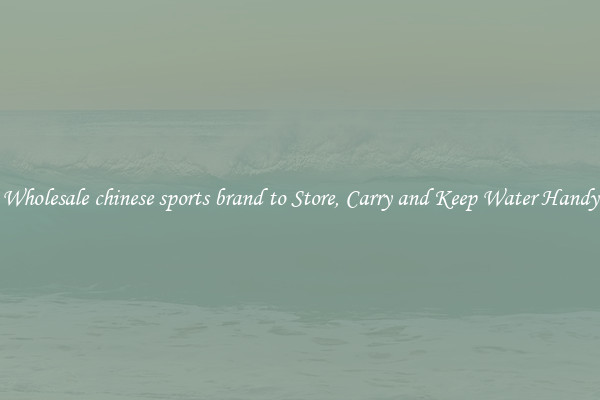 Wholesale chinese sports brand to Store, Carry and Keep Water Handy