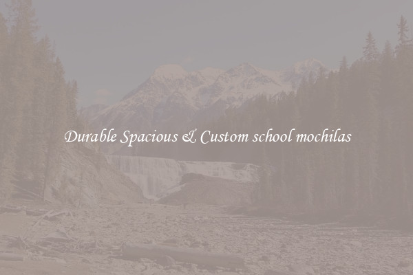 Durable Spacious & Custom school mochilas