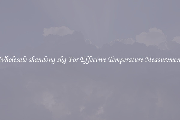 Wholesale shandong skg For Effective Temperature Measurement