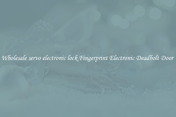 Wholesale servo electronic lock Fingerprint Electronic Deadbolt Door 