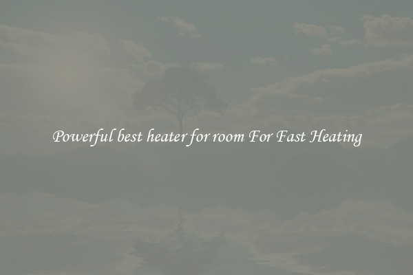 Powerful best heater for room For Fast Heating