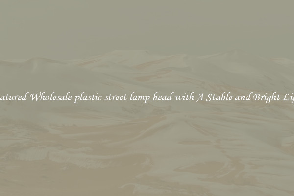 Featured Wholesale plastic street lamp head with A Stable and Bright Light